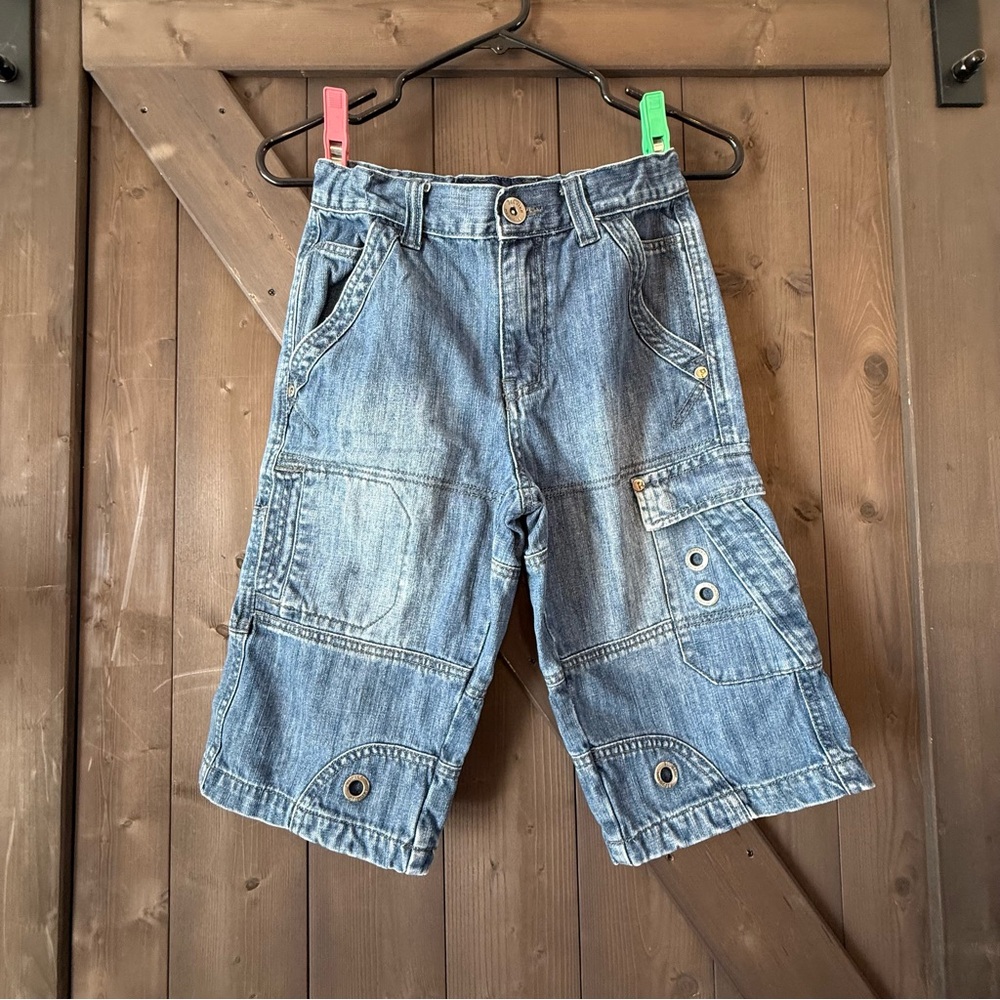 Stylish Kids Denim Cargo Shorts